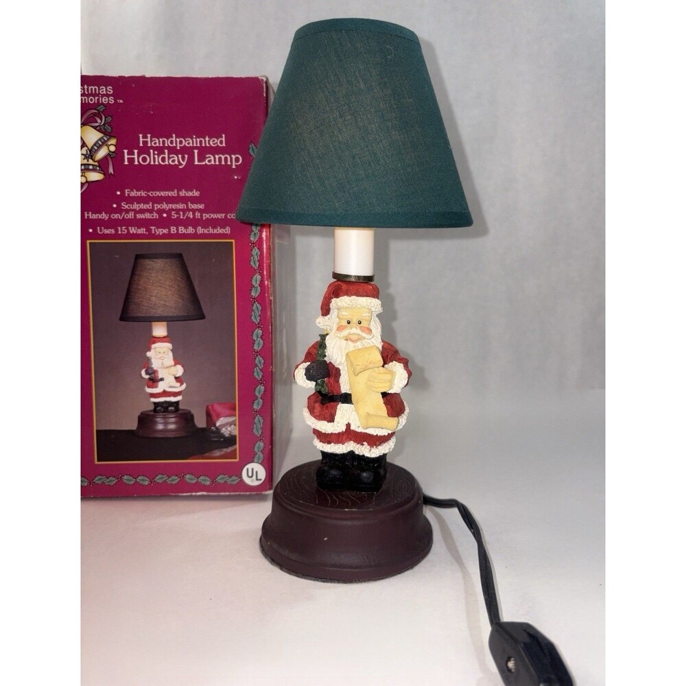 Vintage Santa Lamp with Shade